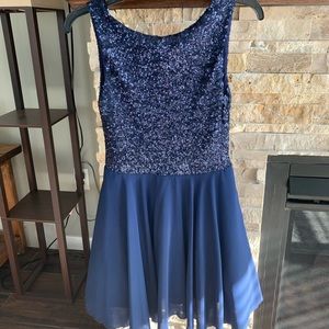 Blue Sequin Dress